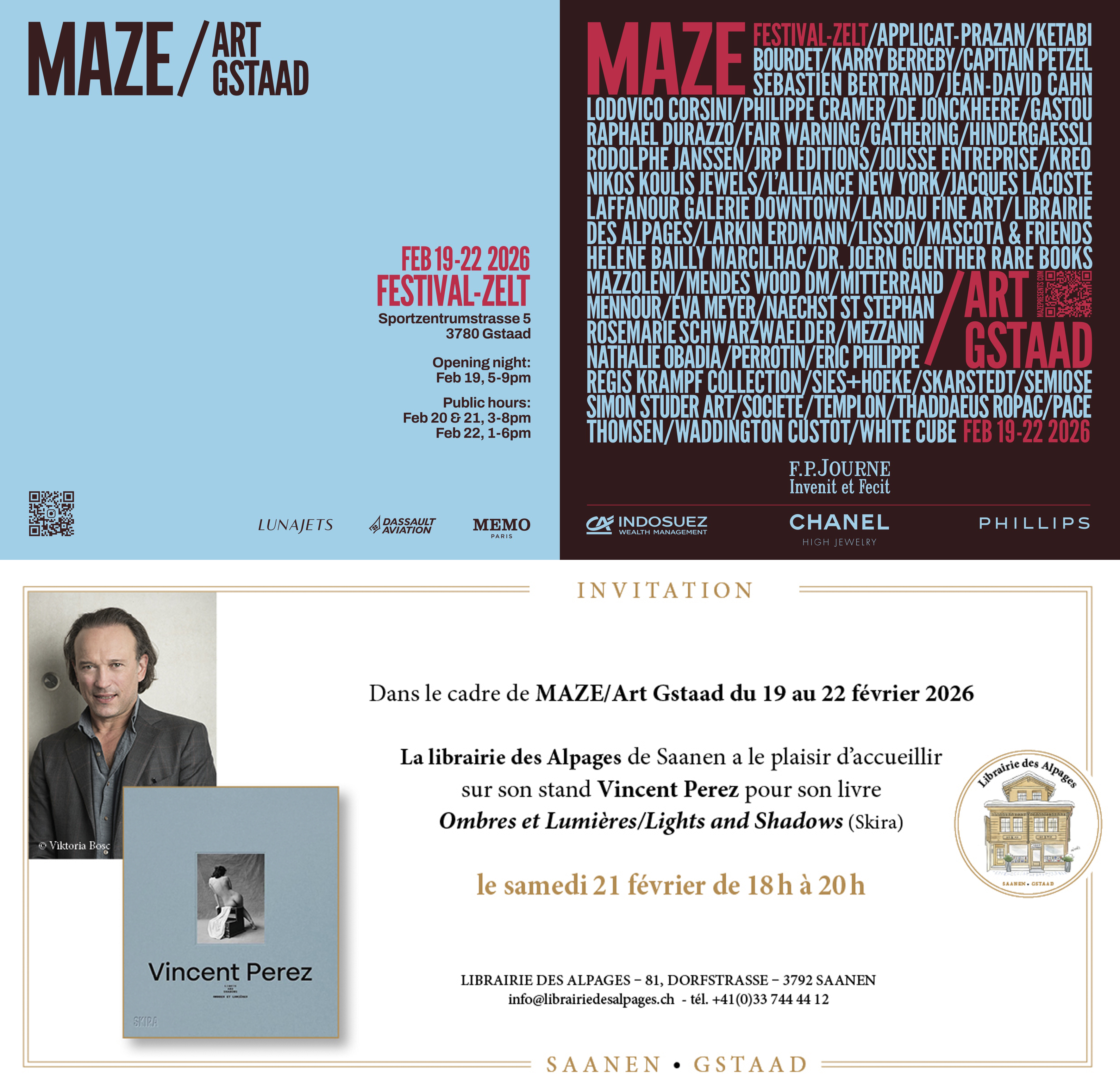 MAZE/Art Gstaad et Vincent Perez